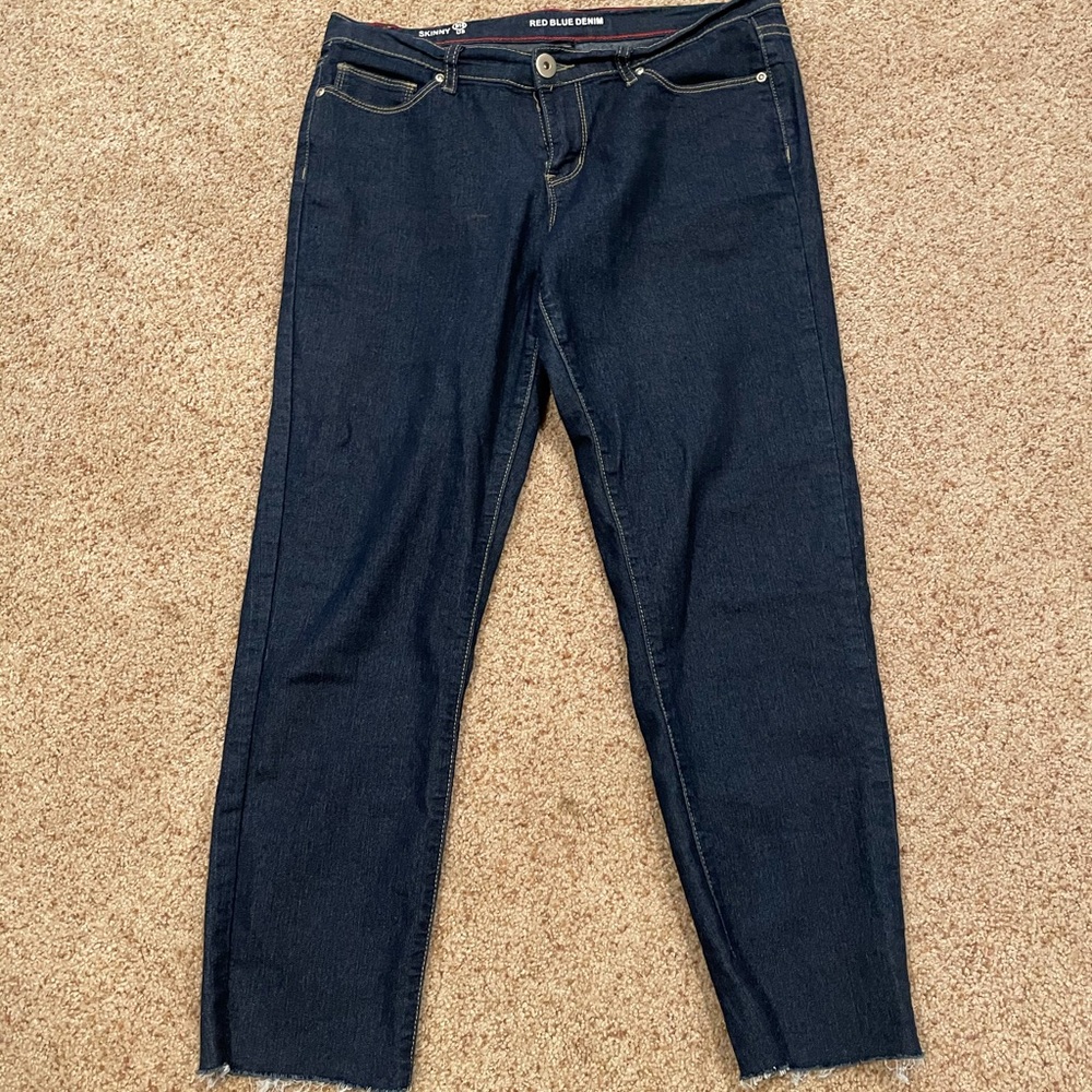 Red Blue Denim Jeans